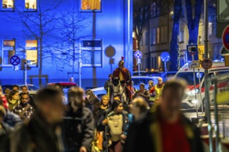 Safety at the Martin train in Essen-Rüttenscheid, the parish of St. Lambertus, accompanied by