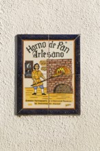 Historic ceramic tiles for artisanal bread oven bakery, village of Echo or Hecho, Valle de Hecho,