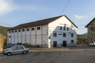Frontón Municipal sports hall community building, village of Echo or Hecho, Valle de Hecho, Huesca
