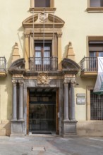 Obispado, Museo de Arte Sacro, museum of sacred art building, cathedral square, Teruel, Aragon,