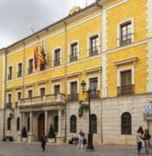 City Hall building, Ayuntamiento, Plaza de la Catedral, Teruel, Aragon, Spain