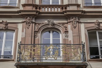 Former Hotel Barth in Haguenau, façade built around 1760 by and for Georges Joseph Barth, Haguenau,