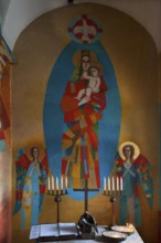 Modern Lady Chapel in the Baroque Church of St. Jakob and St. Leonard, Hopfgarten im Brixentale,