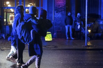 Participants at the lantern parade for Marting Day in Berlin Moabit on 11.11.2025