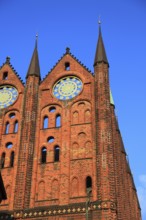Town hall in the urban area of Altstadt, Stralsund, Hanseatic City of Stralsund, Vorpommern-Rügen
