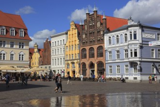 Der Alte Markt (Nordseite), Stralsund, Vorpommern-Rügen District, Mecklenburg-Western Pomerania,