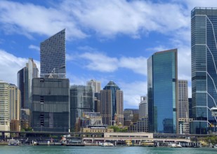 Australia Sydney downtown skyline panorama and financial business center cityscape
