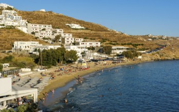Agios Stefanos, Mykonos, Cyclades, Greece - Agios Stefanos, small town with sandy beach, apartments
