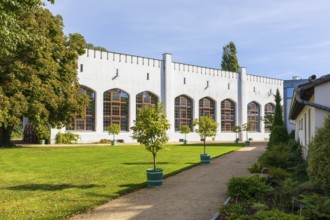 Orangery, Muskau Castle, Muskauer Park, UNESCO World Heritage Site, Bad Muskau, Upper Lusatia,