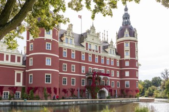 New Muskau Castle, Muskauer Park, UNESCO World Heritage Site, Bad Muskau, Upper Lusatia, Saxony,