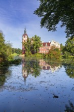 New Muskau Castle, Muskauer Park, UNESCO World Heritage Site, Bad Muskau, Upper Lusatia, Saxony,