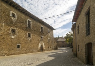 Casa de los Bentura medieval village of Longás, Val d'Onsella, Zaragoza province, Aragon, Spain