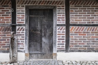 Altes half-timbered house, Borken-Weseke, Münsterland, North Rhine-Westphalia, Germany