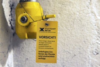 Precautionary measure in the event of a gas leak. Seal a gas pipe. The Stuttgart networks have