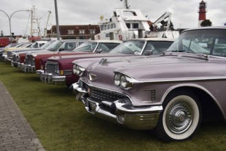 Cadillac Sedan DeVille at classic car meeting in Büsum, Schleswig-Holstein, Germany