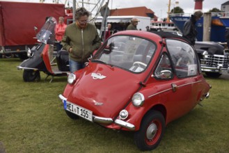Henkel cabin 1950, cabin scooter at classic car meetings in Büsum, Schleswig-Holstein, Germany