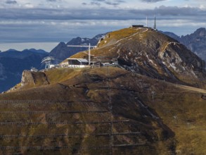 Ski lift, ski hut, mountain station, avalanche protection, construction, autumn, environmental