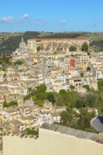 Elevated view of Ragusa Ibla, Ragusa Ibla, Ragusa province, Sicily, Italy