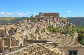 Elevated view of Ragusa Ibla, Ragusa Ibla, Ragusa province, Sicily, Italy