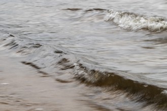 Small waves, smudge effect, soft water, lake, Sweden