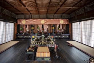 Interior, Ninna-ji, Buddhist temple complex, Kyoto, Japan