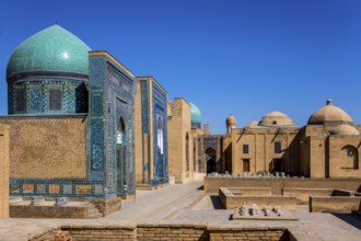 Shohizinda, burial road from 11 mausoleums, Samarkand, Uzbekistan