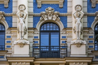 Häser in the Art Nouveau district, Riga, Latvia