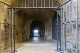Medieval tunnel archway, Iglesia de San Esteban, Sos del Rey Católico, Cinco Villas Zaragoza
