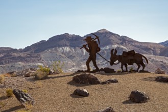 Beatty, Nevada - Art is the attraction in Rhyolite, a town that boomed briefly after gold was