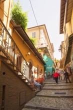 Bellagio, picturesque small town with views of the Alps, Lake Como, Italian Lago di Como, one of