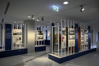 Exhibition Destiny Herrenmensch in the former NS Ordensburg Vogelsang, interior view, Eifel