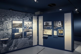 Exhibition Destiny Herrenmensch in the former NS Ordensburg Vogelsang, interior view, Eifel