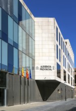 Audiencia Provincial government courts modern building, Zaragoza, Aragon, Spain