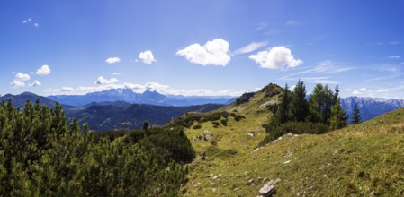 Hiking trail to Egelseehörndl, Postalm, Osterhorn Group, Salzkammergut, Province of Salzburg,