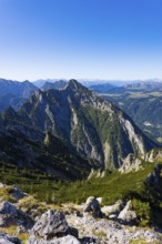 View from Rettenkogel to Rinnkogel, Postalm, Osterhorn Group, Salzkammergut, Province of Salzburg,