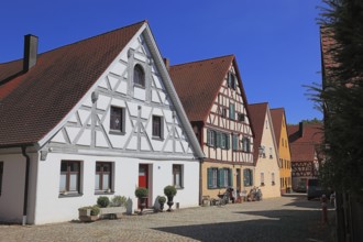 Half-timbered houses, houses in the old town, town of Heideck in the district of Roth, Middle