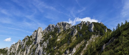 Rock formation on Scharfen, Postalm, Osterhorn Group, Salzkammergut, Province of Salzburg, Austria