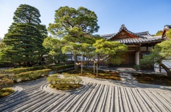 Ginshadan, Rock Garden, Zen Garden, Jisho-ji or Ginkaku-ji, Zen Temple, Higashiyama, Kyoto, Japan