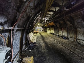 Interior view of the Recklinghausen training mine in the mine in Recklinghausen-Hochlarmark, Ruhr