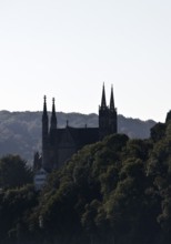 Pilgrimage Church of St. Apollinaris, also Apollinaris Church on Apollinarisberg in Remagen looking