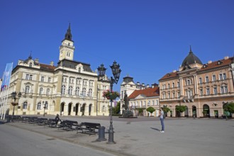 Freedom Square Town Hall, Old Town, Novi Sad, Vojvodina Province, Serbia