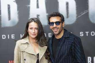 Jessica Riso and Elyas M'Barek at the premiere of the Netflix film Babo at the Astor Film Lounge