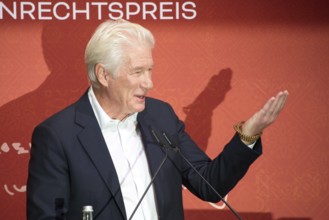 Richard Gere (International Chairman of the International Campaign for Tibet), at the presentation