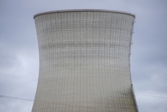 Demolition of the 160m high cooling towers of the disused Gundremmingen nuclear power plant (AKW