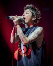 Singer Takahiro Moriuchi from One Ok Rock live on Detox European Tour 2025 in Berlin's