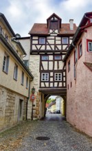 Historic Capuchin Gate from the 14th century, Rottenburg am Neckar, Baden-Württemberg, Germany