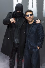 Aykut Anhan aka arrest warrant and Elyas M'Barek at the premiere of the Netflix film Babo in the