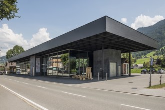 Werkraum Bregenzerwald, architect Peter Zumthor, Andelsbuch, Bregenzerwald, Vorarlberg, Alps,