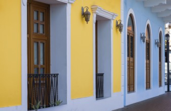 Panama, Panama City historic center Casco Viejo colorful streets and colonial architecture
