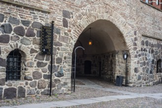 Västerport, the main gate in the old medieval defensive wall around the old city in Kalmar,